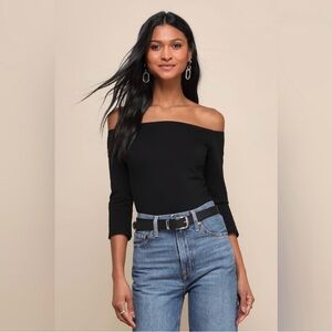 Lulus off the shoulder bodysuit